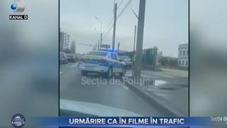VIDEO - Bărbat prins de polițiști după ce a condus o mașină cu numere false