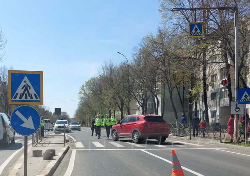 Accident pe trecerea de pietoni în Giurgiu