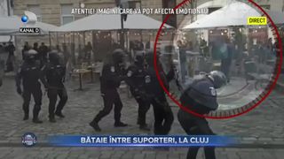 Bătaie &icirc;ntre suporteri, la Cluj