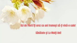 La mulţi ani de Florii 2022: Mesaje, urări şi felicitări pentru toţi cei care poartă nume de floare