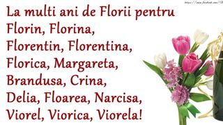 La mulţi ani de Florii 2022: Mesaje, urări şi felicitări pentru toţi cei care poartă nume de floare