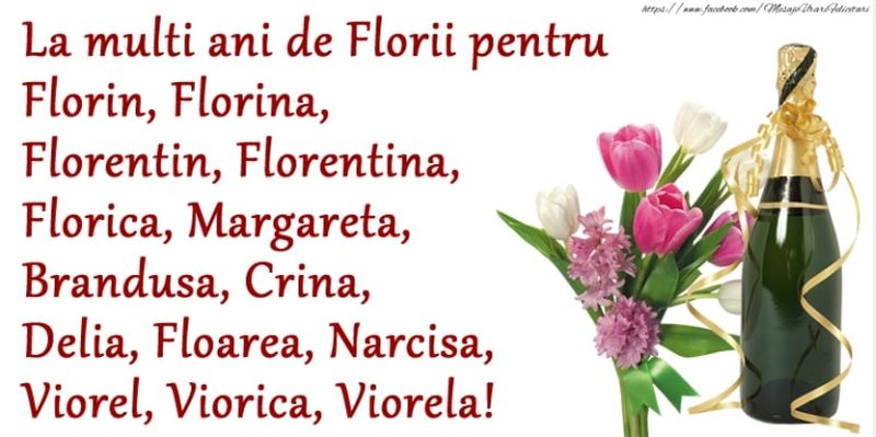 La mulţi ani de Florii 2022: Mesaje, urări şi felicitări pentru toţi cei care poartă nume de floare
