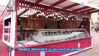 Orașele, &icirc;mpodobite cu decorațiuni de Paști