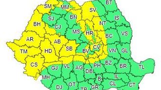  Vânt puternic și vreme deosiebit de rece până marți dimineață