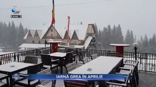 Iarnă grea &icirc;n aprilie