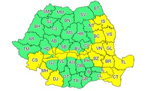 VIDEO - Cod galben de vreme rea. Vreme deosebit de rece &icirc;n toată țara