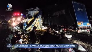Accident pe Valea Oltului - doi morți și un rănit