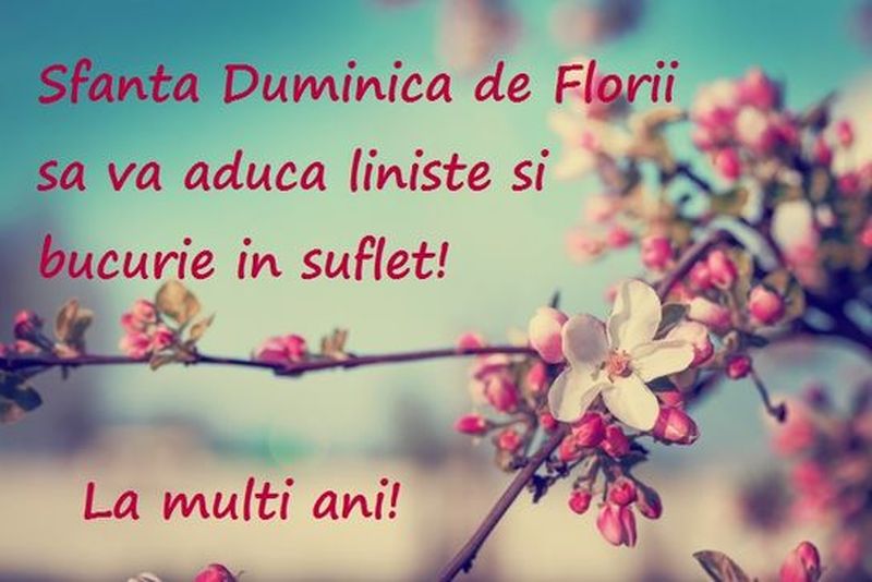 urări de Florii, mesaje de la mulți ani