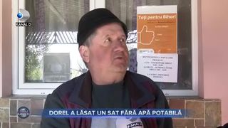 Dorel a lăsat un sat fără apă potabilă