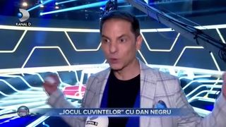 ”Jocul cuvintelor” cu Dan Negru