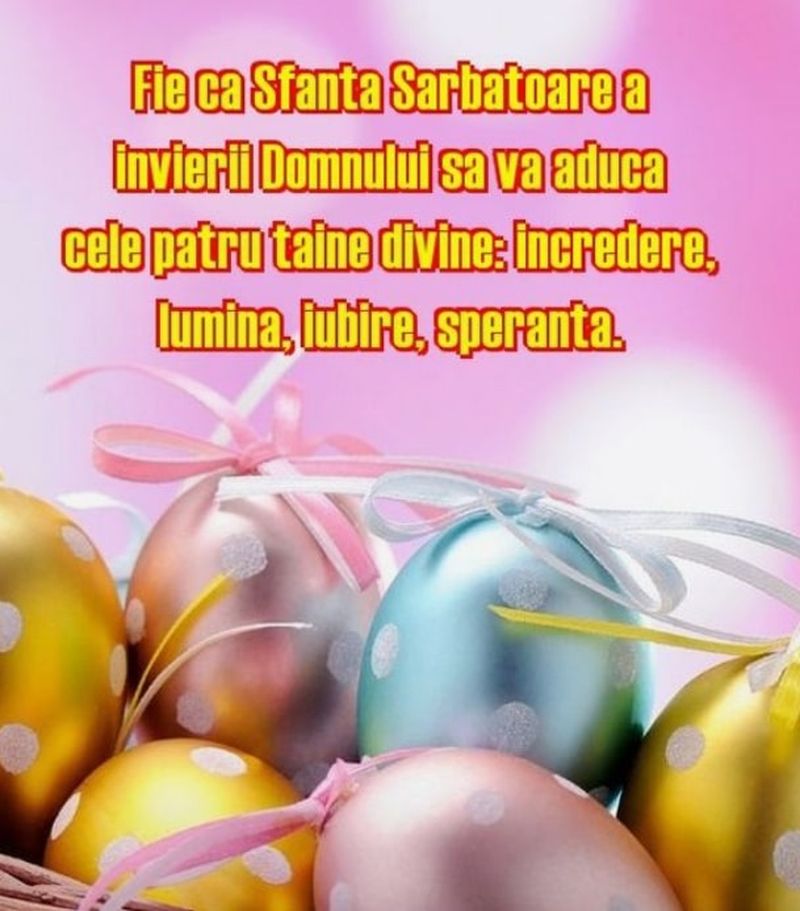 Mesaje de Paştele catolic 2022: Urări şi felicitări