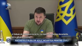 Rachetele rușilor aduc moartea printre civili
