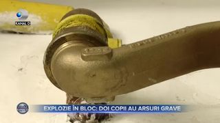 Explozie &icirc;n bloc. Doi copii au arsuri grave