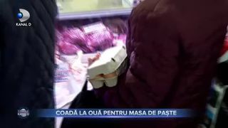 Coadă la ouă pentru masa de Paște