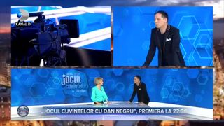 ”Jocul cuvintelor cu Dan Negru”, premiera la 22.30