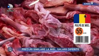 Prețuri similare la miel, salarii diferite