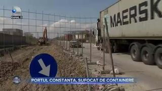 Portul Constanta, sufocat de containere