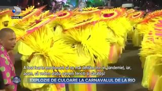 Explozie de culoare la carnavalul de la Rio