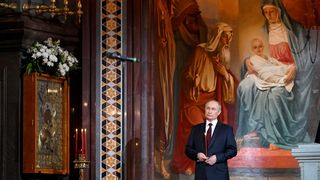 vladimir putin slujbă de paște