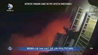 Bebeluș salvat de un politician