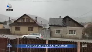 Furtuni cu gheață și inundații