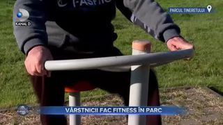 V&acirc;rstnicii fac fitness &icirc;n parc