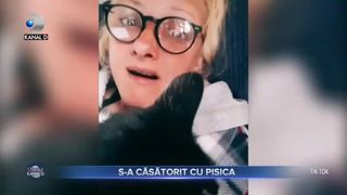 S-a căsătorit cu pisica