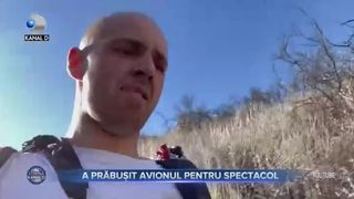 A prăbușit avionul pentru spectacol