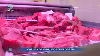 Carnea de vită, 150 lei pe kilogram