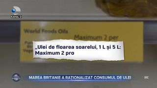 Marea Britanie a raționalizat consumul de ulei