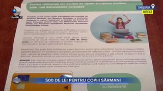 500 De lei pentru copiii sărmani