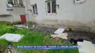 Bloc zguduit de explozie - o t&acirc;nără cu arsuri, la spital