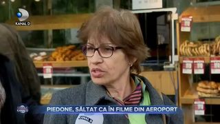 Piedone, săltat ca în filme din aeroport