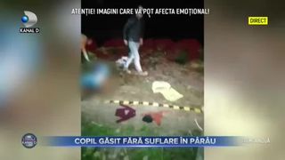 Copil găsit fără suflare &icirc;n p&acirc;r&acirc;u