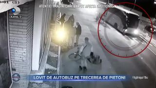 Lovit de autobuz pe trecerea de pietoni