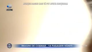 Imagini de coșmar - 14 pasageri răniți