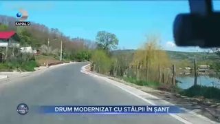 Drum modernizat cu st&acirc;lpii &icirc;n șanț