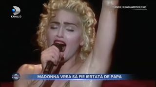 Madonna vrea să fie iertată de Papa