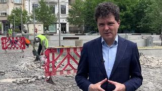 VIDEO Încep lucrările de refacere a pavajului de pe străzile din Centrul Vechi al Capitalei. Anunțul lui Nicușor Dan