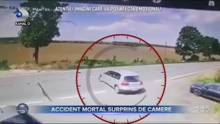 Accident mortal surprins de camere