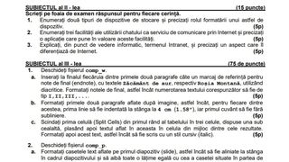 Competenţe BAC 2022: Modele de subiecte pentru Evaluarea competențelor digitale