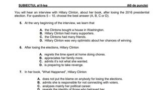 Competenţe BAC 2022: Modele de subiecte pentru Evaluarea competențelor lingvistice