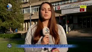 Fetița cu transplant de ficat a murit