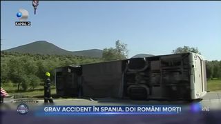 Grav accident &icirc;n Spania, doi rom&acirc;ni morți