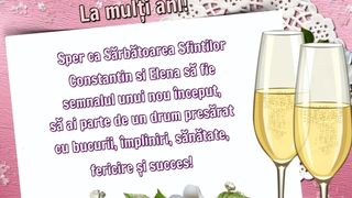 Mesaje, urări şi felicitări de Sf. Constantin şi Elena 2022: Cel mai frumos mod de a spune "La mulţi ani!" sărbătoriților zilei