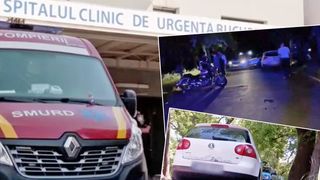 VIDEO-Un motociclist a fost atacat cu un cuțit în stradă