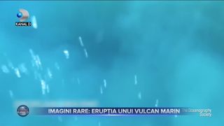 Imagini rare - erupția unui vulcan marin
