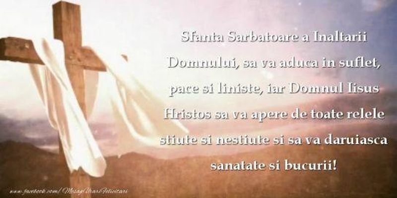 mesaje înălțarea domnului 2022