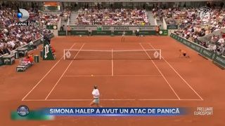 Simona Halep a avut un atac de panică