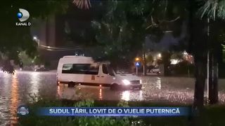 Sudul țării, lovit de o vijelie puternică